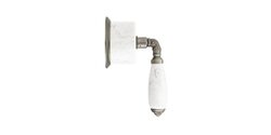 PHYLRICH 2PV338BA VALENCIA WHITE MARBLE LEVER HANDLE VOLUME CONTROL OR DIVERTER TRIM