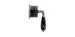 PHYLRICH 2PV338CA VALENCIA BLACK MARBLE LEVER HANDLE VOLUME CONTROL OR DIVERTER TRIM