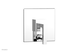 PHYLRICH 4-120 STRIA WALL MOUNT PRESSURE BALANCE SHOWER PLATE WITH DIVERTER AND LEVER HANDLE TRIM