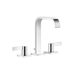 DORNBRACHT 20713670-0010 IMO THREE HOLES DECK MOUNT LAVATORY MIXER WITH DRAIN AND BLADE HANDLES