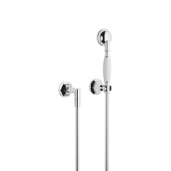 DORNBRACHT 27803371-0010 MADISON WALL MOUNT SINGLE-FUNCTION ROUND FLAIR HAND SHOWER SET WITH INDIVIDUAL FLANGES