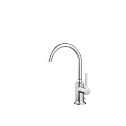 DORNBRACHT 33500809-0010 VAIA 12 INCH SINGLE HOLE DECK MOUNT LAVATORY MIXER WITH DRAIN AND BLADE HANDLE
