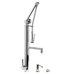 WATERSTONE FAUCETS 3700-3 CONTEMPORARY GANTRY PULL-DOWN FAUCET - 3 PIECE SUITE