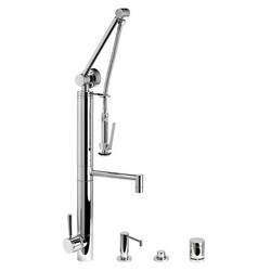 WATERSTONE FAUCETS 3700-4 CONTEMPORARY GANTRY PULL-DOWN FAUCET - 4 PIECE SUITE