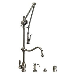 WATERSTONE FAUCETS 4400-4 TRADITIONAL GANTRY PULL-DOWN FAUCET - 4 PIECE SUITE