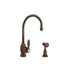 WATERSTONE FAUCETS 4900-1 HAMPTON PREP FAUCET WITH SIDE SPRAY
