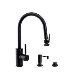 WATERSTONE FAUCETS 5810-3 CONTEMPORARY PLP PULL-DOWN FAUCET - 3 PIECE SUITE