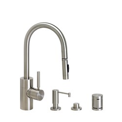 WATERSTONE FAUCETS 5900-4 CONTEMPORARY PREP SIZE PLP PULL-DOWN FAUCET - 4 PIECE SUITE