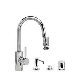 WATERSTONE FAUCETS 5940-4 CONTEMPORARY PREP SIZE PLP PULL-DOWN FAUCET - 4 PIECE SUITE