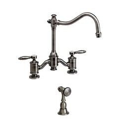 WATERSTONE FAUCETS 6200-1 ANNAPOLIS BRIDGE FAUCET WITH LEVER HANDLES WITH SIDE SPRAY