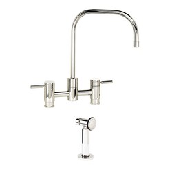 WATERSTONE FAUCETS 7825-1 FULTON BRIDGE FAUCET WITH SIDE SPRAY