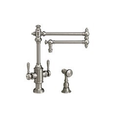 WATERSTONE FAUCETS 8010-18-1 TOWSON TWO HANDLE KITCHEN FAUCET WITH SIDE SPRAY