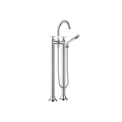 DORNBRACHT 25943809 VAIA TWO HOLES FREESTANDING TUB FILLER WITH HAND SHOWER AND CROSS HANDLES