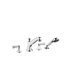 DORNBRACHT 27502370 MADISON FOUR HOLES WIDESPREAD DECK MOUNT TUB FILLER WITH HAND SHOWER AND LEVER HANDLES