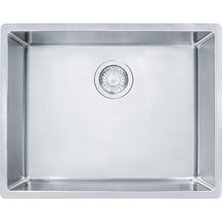 FRANKE CUX11023 CUBE 24-5/8 INCH UNDERMOUNT SINGLE BOWL STAINLESS STEEL KITCHEN SINK