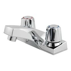 PFISTER LG143-6000 PFIRST SERIES 3 INCH DECK MOUNT METAL TWO LEVER HANDLE CENTERSET BATHROOM FAUCET WITH POP-UP DRAIN - POLISHED CHROME