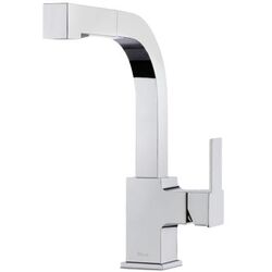PFISTER LG534-LPM ARKITEK 12 1/8 INCH SINGLE LEVER HANDLE DECK MOUNT PULL-OUT KITCHEN FAUCET