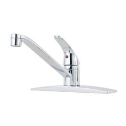 PFISTER G134-1444 PFIRST SERIES 6 3/8 INCH SINGLE LEVER HANDLE DECK MOUNT KITCHEN FAUCET - POLISHED CHROME