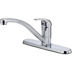 PFISTER G134-5000 PFIRST SERIES 6 7/8 INCH SINGLE LEVER HANDLE DECK MOUNT KITCHEN FAUCET - POLISHED CHROME