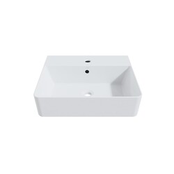 CHEVIOT 1292-WH-1 NUO 2 20 INCH VESSEL SINK IN WHITE WITH SINGLE HOLE