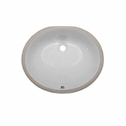STRICTLY UO1512 17 INCH OVAL PORCELAIN SINK