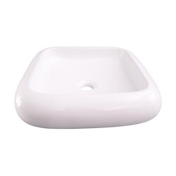 BARCLAY 4-564WH HARBOUR 18 1/8 INCH SINGLE BASIN ABOVE COUNTER BATHROOM SINK - WHITE