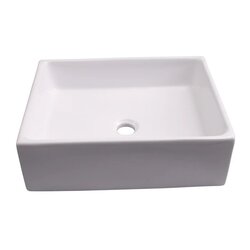 BARCLAY 4-8076WH REDKEY 18 1/2 INCH SINGLE BASIN ABOVE COUNTER BATHROOM SINK - WHITE