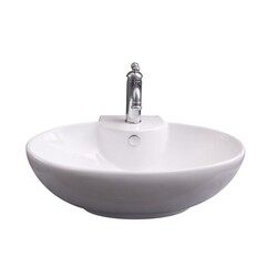 BARCLAY 4-9080WH BOSWELL 23 1/2 INCH SINGLE BASIN WALL MOUNT BATHROOM SINK - WHITE