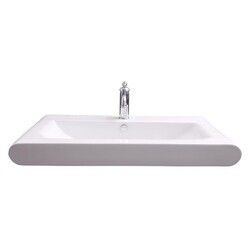 BARCLAY 4-9092WH TEVIS 36 1/8 INCH SINGLE BASIN WALL MOUNT BATHROOM SINK - WHITE