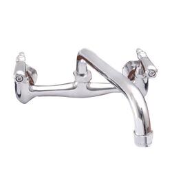 BARCLAY KF102 DOLLIE 5 7/8 INCH TWO HOLES WALL MOUNT KITCHEN FAUCET WITHOUT SOAP DISH AND LEVER HANDLES