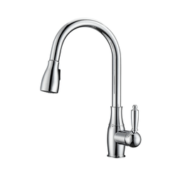 BARCLAY KFS411-L2 CULLEN 16 1/2 INCH SINGLE HOLE DECK MOUNT KITCHEN FAUCET WITH PULL-DOWN SPRAY AND 4 INCH LEVER HANDLE
