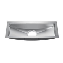 BARCLAY PSSSB2100-SS VEDETTE 22 INCH SINGLE BOWL UNDERMOUNT OR DROP-IN PREP SINK - MATTE