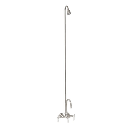 BARCLAY 4012-PL WALL MOUNT LEVER HANDLES ACRYLIC TUB FILLER WITH SHOWERHEAD AND DIVERTER