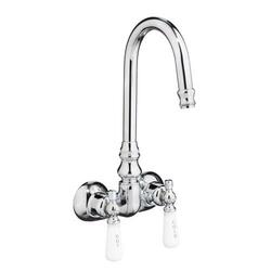 BARCLAY 4052-PL 12 INCH TWO HOLES WALL MOUNT CLAWFOOT TUB FILLER WITH LEVER HANDLES