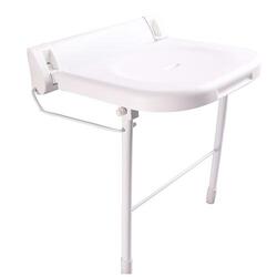 BARCLAY 6191-WH 18 3/4 INCH WALL MOUNT SHOWER SEAT - WHITE