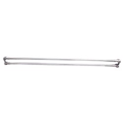 BARCLAY 7100D-36 36 INCH STRAIGHT DOUBLE SHOWER ROD WITH FLANGES