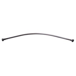 BARCLAY 7120-72 72 INCH CURVED SHOWER ROD WITH RECTANGULAR FLANGES