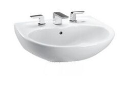 TOTO LT241G SUPREME 22-7/8 X 19-5/8 INCH LAVATORY WITH SINGLE HOLE WITH SANAGLOSS