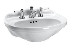 TOTO LT754.4 WHITNEY 25 X 19 INCH LAVATORY WITH 4 INCH FAUCET CENTERS
