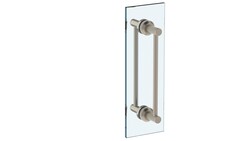 WATERMARK 25-0.1A-DDP TITANIUM 24 INCH GLASS MOUNT DOUBLE SHOWER DOOR PULL