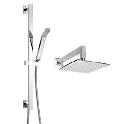 THERMASOL CSPSQ WALL MOUNT SQUARE SHOWER HEAD AND HAND SHOWER