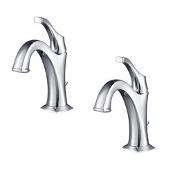 KRAUS KBF-1201-2PK ARLO BASIN BATHROOM FAUCET WITH LIFT ROD DRAIN AND DECK PLATE (2-PACK)