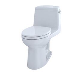 TOTO MS854114ELR#01 COTTON ULTRAMAX ONE PIECE ELONGATED 1.28 GPF TOILET WITH E-MAX FLUSH SYSTEM AND RIGHT-HAND TRIP LEVER - SOFTCLOSE SEAT INCLUDED