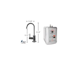 MOUNTAIN PLUMBING MT1400DIY/SS HOT WATER FAUCET WITH CONTEMPORARY ROUND BODY AND HEATING TANK