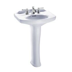 TOTO LPT642 DARTMOUTH 24-1/4 X 18-1/4 INCH PEDESTAL LAVATORY WITH SINGLE HOLE