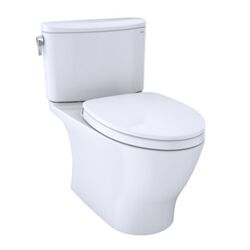 TOTO MS442124CUFG NEXUS 1G TWO-PIECE ELONGATED 1.0 GPF UNIVERSAL HEIGHT TOILET WITH CEFIONTECT AND SS124 SOFTCLOSE SEAT, WASHLET+ READY