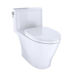 TOTO MS642124CEFG NEXUS ONE-PIECE ELONGATED 1.28 GPF UNIVERSAL HEIGHT TOILET WITH CEFIONTECT AND SS124 SOFTCLOSE SEAT, WASHLET+ READY