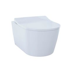 TOTO CT447CFG#01 RP WALL-HUNG CONTEMPORARY D-SHAPE DUAL FLUSH 1.28/0.9 GPF WITH CEFIONTECT TOILET IN COTTON WHITE