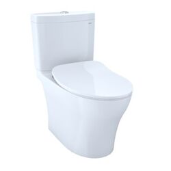TOTO MS446234CEMG#01 AQUIA IV TWO-PIECE ELONGATED DUAL FLUSH 1.28/0.8 GPF TOILET WITH CEFIONTECT/SOFTCLOSE SEAT,WASHLET+ READY IN COTTON WHITE