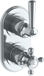 WATERMARK 312-T25 GRAMERCY 6 1/4 X 3 1/8 INCH WALL MOUNT THERMOSTATIC SHOWER TRIM WITH BUILT-IN CONTROL